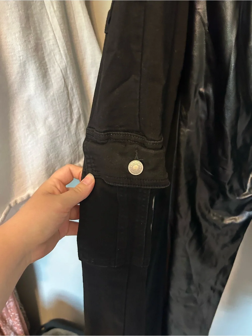 Black Faux Leather & Knit Pants Bundle
